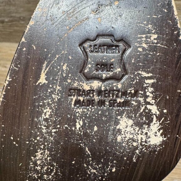 Stuart Weitzman Black Suede Almond Toe Booties Women's Size 8.5 - Picture 4 of 6